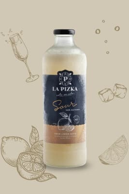 Pisco Sour Natural La Pizka Limón Sutil 22° 1L1