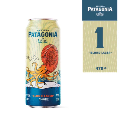 Cerveza Austral Patagonia Blond Lager 4.5° 470 cc
