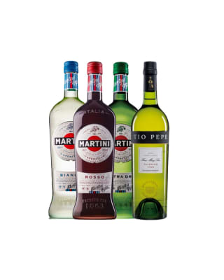 Pack Vermouth Bianco, Rosso, Extra Dry 750 Cc + Vino Palomino Fino Tio Pepe 15° 750 Cc