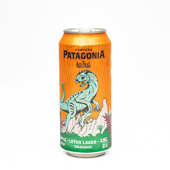 Cerveza Austral Patagonia Lotus Lager Chilesaurus Lata 470 Cc | Licores ...
