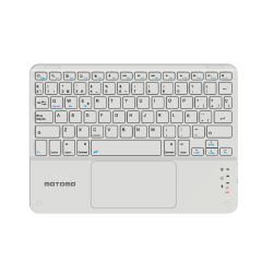 Teclado Inalámbrico Bluetooth Español Blanco BD-136A Motomo