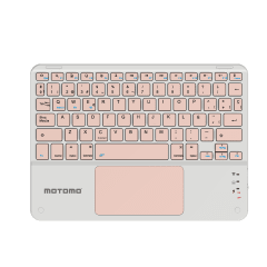 Teclado Inalámbrico Bluetooth Español Rosa BD-136A Motomo