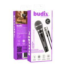 Micrófono Dinámico Budix BU-CAMIC Cardioide Cable XLR 3m
