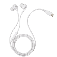 Audífono In-Ear Tipo-C Micrófono Trenzado Blanco