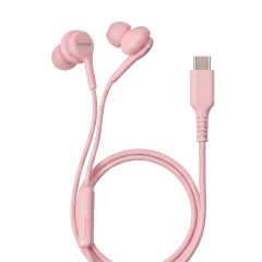 Audífono In-Ear Tipo-C Micrófono Trenzado Rosa
