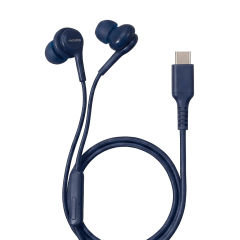 Audífono In-Ear Tipo-C Micrófono Trenzado Azul