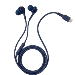 Audífono In-Ear Tipo-C Micrófono Trenzado Azul