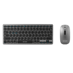Kit Teclado y Mouse Inalámbrico MO-B040 Bluetooth Gris