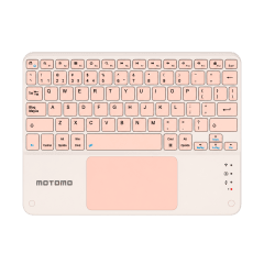 Teclado Inalámbrico Bluetooth Español Rosa BD-136A Motomo