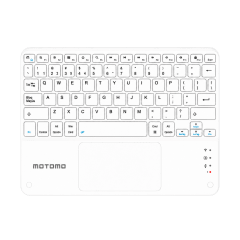 Teclado Inalámbrico Bluetooth Español Blanco BD-136A Motomo