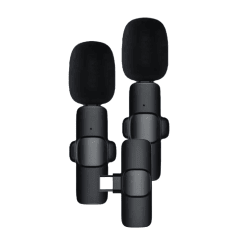 Micrófono Inalámbrico De Solapa Lavalier Doble USB-C V.9