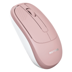 Mouse Inalámbrico Bluetooth 2.4G Recargable Silencioso Rosa