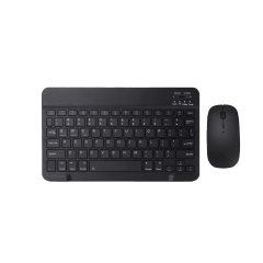 Kit Teclado Y Mouse Inalámbrico Recargable Negro Español