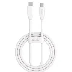 Cable Budix USB-C A USB-C Carga Rápida 60w 3a 2M