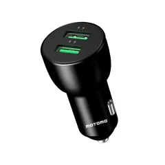 Cargador de Auto 299-1 ABS 2.4A NEGRO