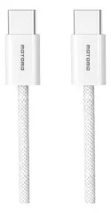 Cable PD-Max 60W Tipo C a Tipo C Trenzado Blanco