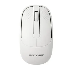 Mouse Inalámbrico Bluetooth 2.4G Recargable Silencioso Blanco