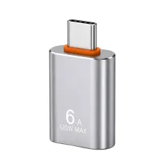 OTG Adaptador OTG USB a Tipo C Plata