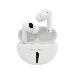 Audífonos Inalámbricos Bluetooth ANC Motomo Touch TWS Blanco