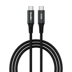 Cable Budix Energy Metal USB-C A USB-C 60w 3a Trenzado 1M