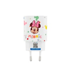 Cargador Rapido SEC Disney Minnie Blanco 20W Con Cable Tipo C