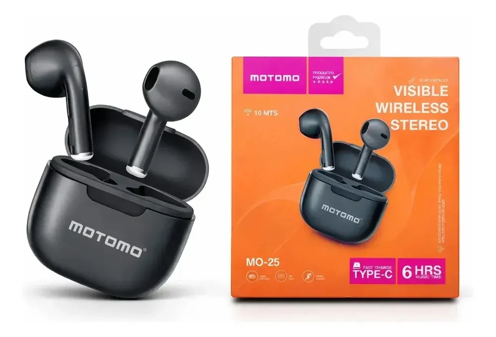 Earpods Motomo MO-25 BT Negro2