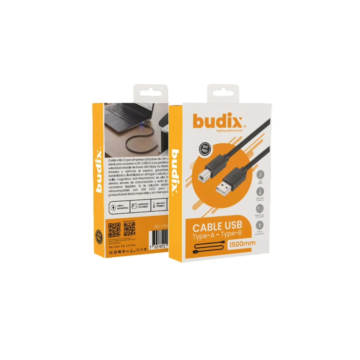 Multimedia Budix USB 2.0 a Display USB Tipo B5