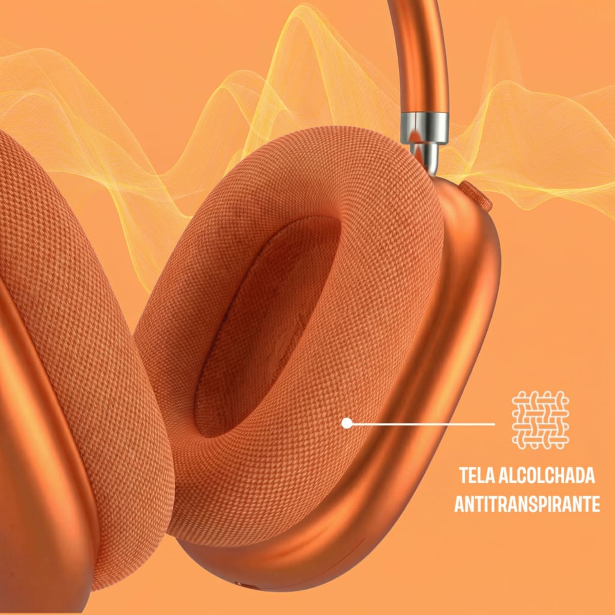 Audífono Bluetooth Inalámbrico Motomo MO-APMAX395 Naranja4