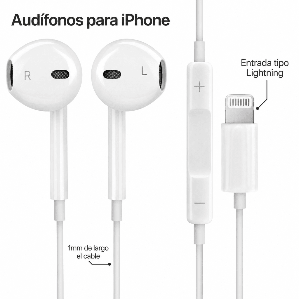 Audífonos Lightning Tipo Original Micrófono Integrado4