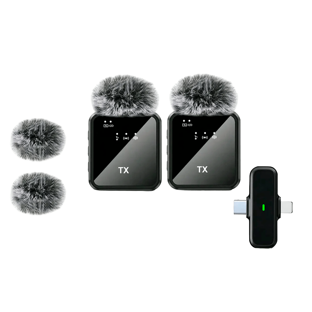 Micrófono Inalámbrico De Solapa Lavalier Tipo C  y Iphone2