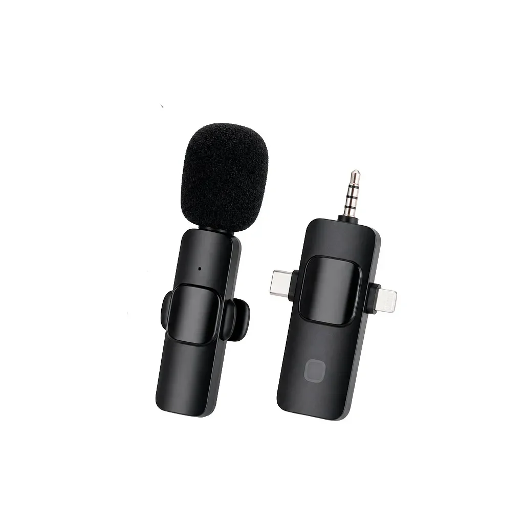 Micrófono Inalámbrico De Solapa Lavalier Doble USB-C V.91