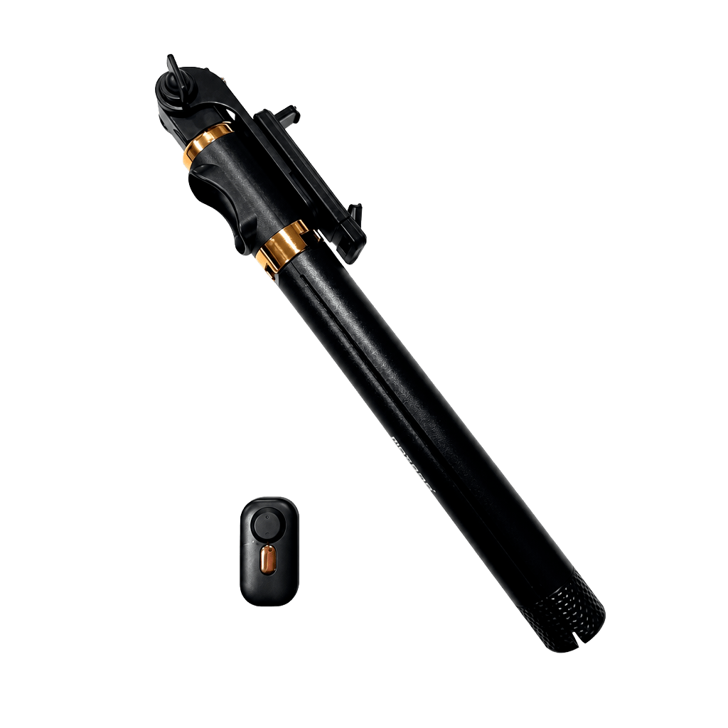 Bastón Selfie Extensible Y Trípode Para Celular Negro Jc-202