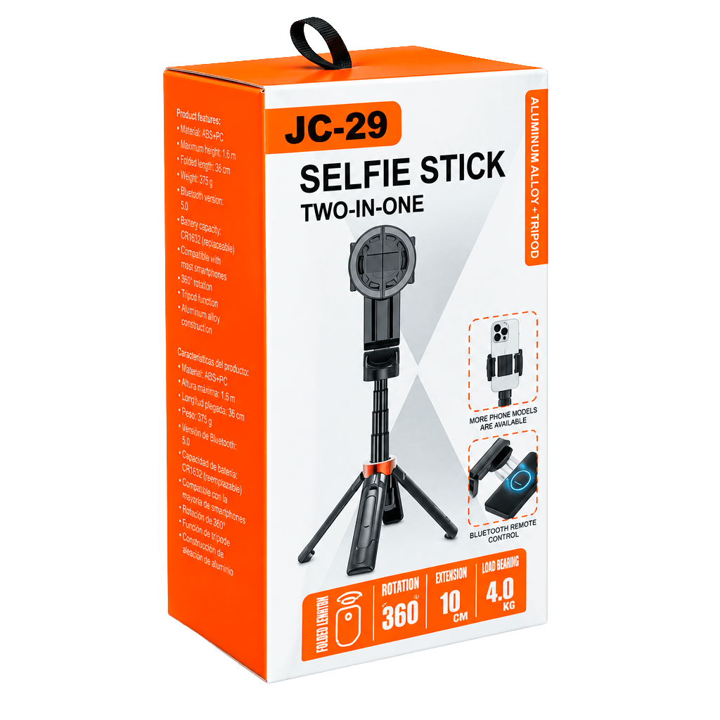 Bastón Selfie Magsafe Jc-29 Trípode Control Remoto Bluetooth6