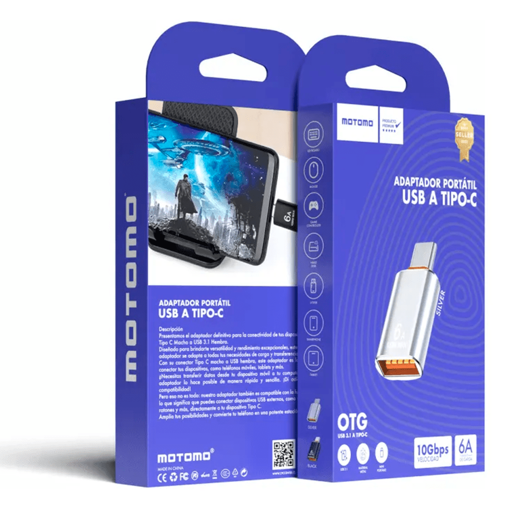 Adaptador OTG USB a Tipo C Plata5