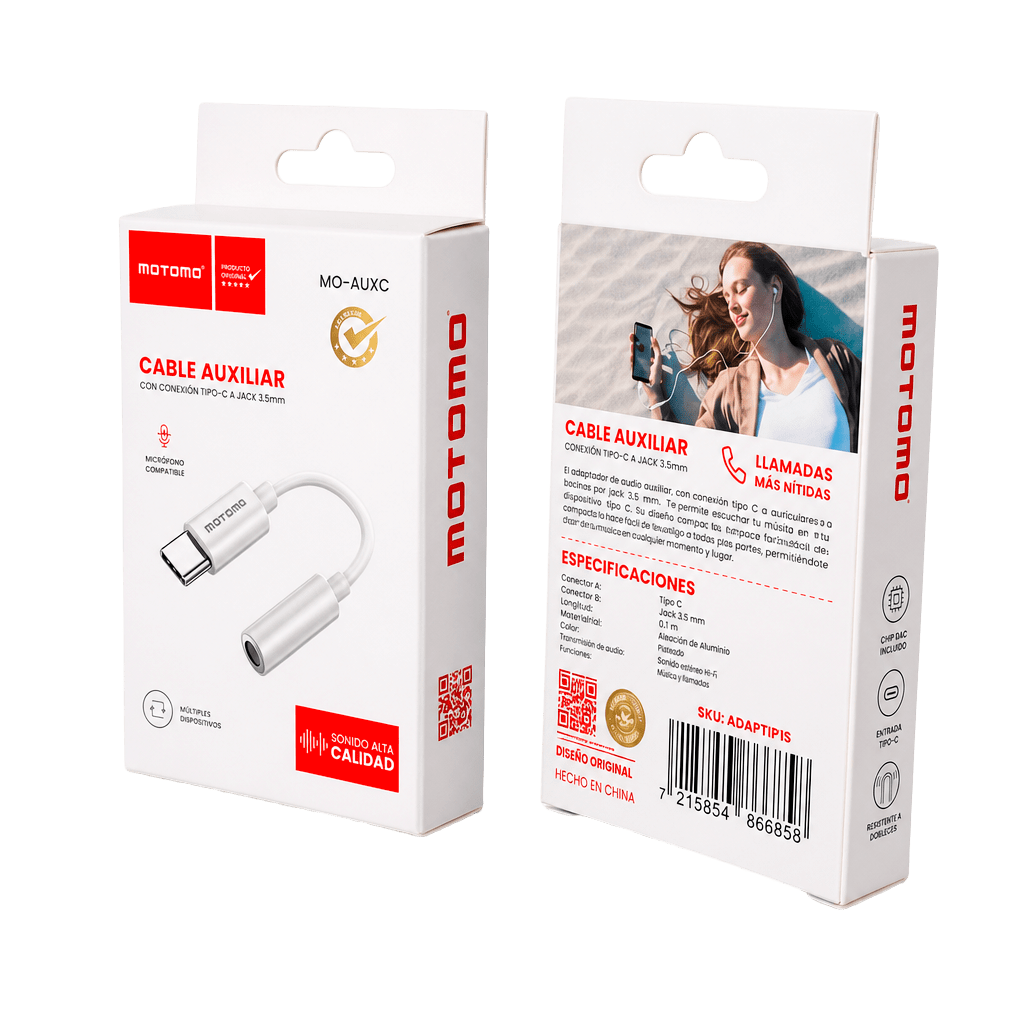 Adaptador MO-AUXC Tipo C a Jack 3.5mm4