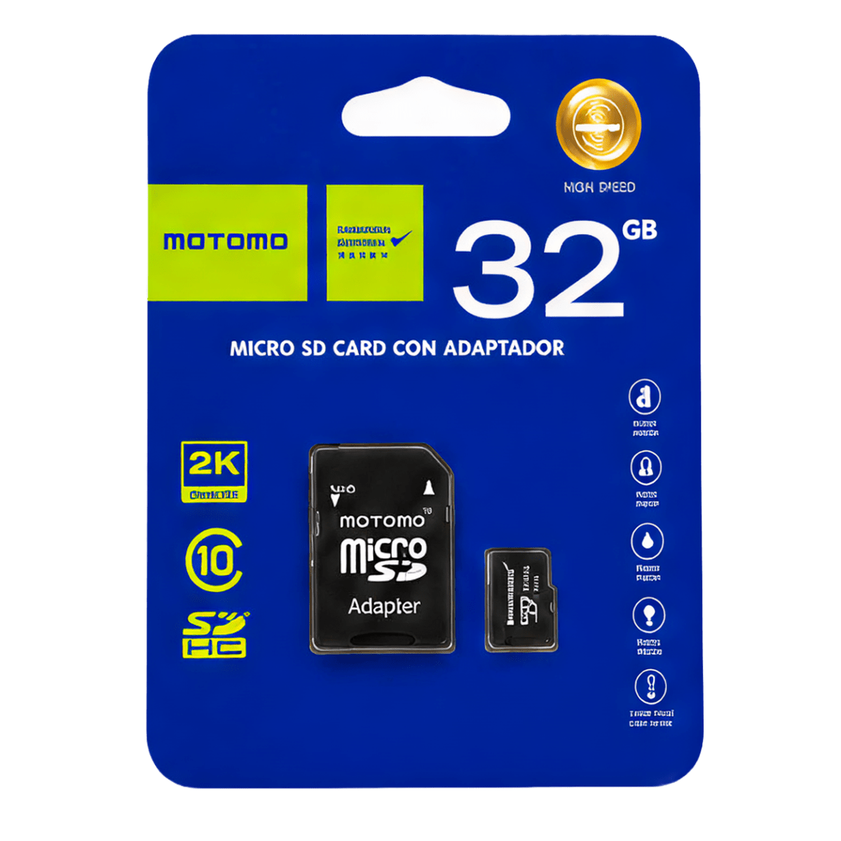 Memorias Motomo Micro SD Clase 10 8GB18