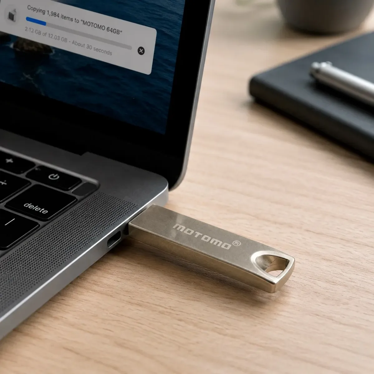 Pendrive Usb 2.0 Motomo Metálico 64gb10