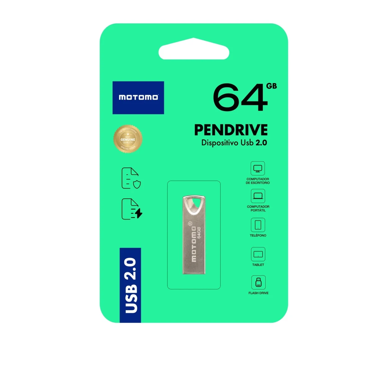 Pendrive Usb 2.0 Motomo Metálico 64gb5