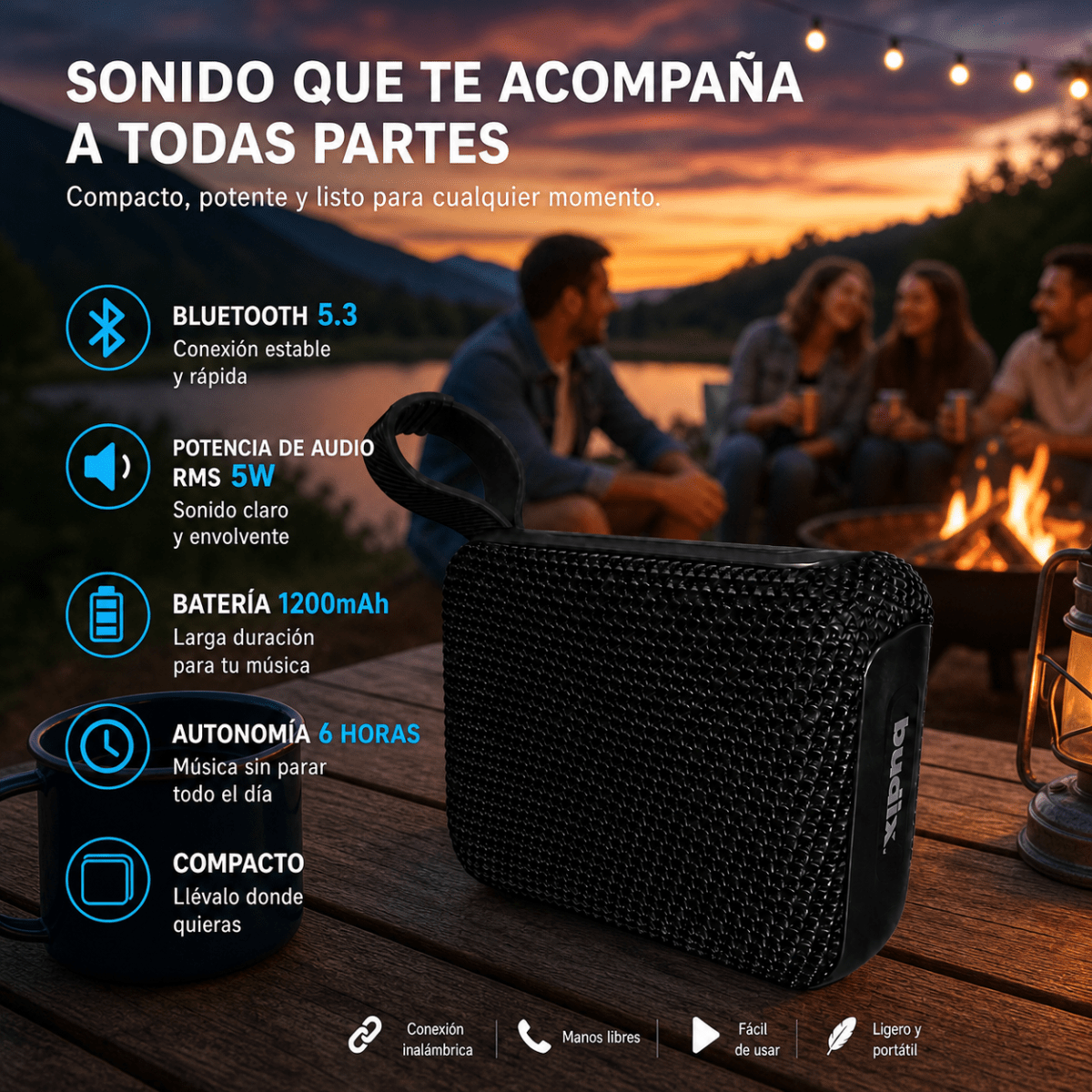 Parlante Portátil Budix BU-WAY BT5