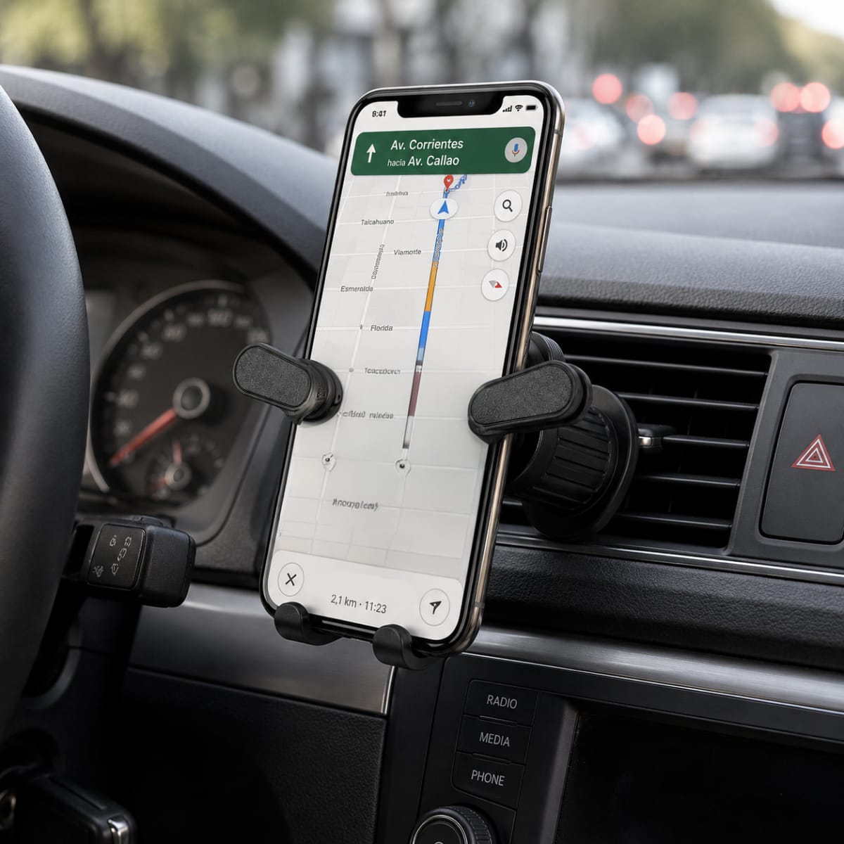 Soporte De Teléfono Para Auto Ajustable SOPAUT02 360°4