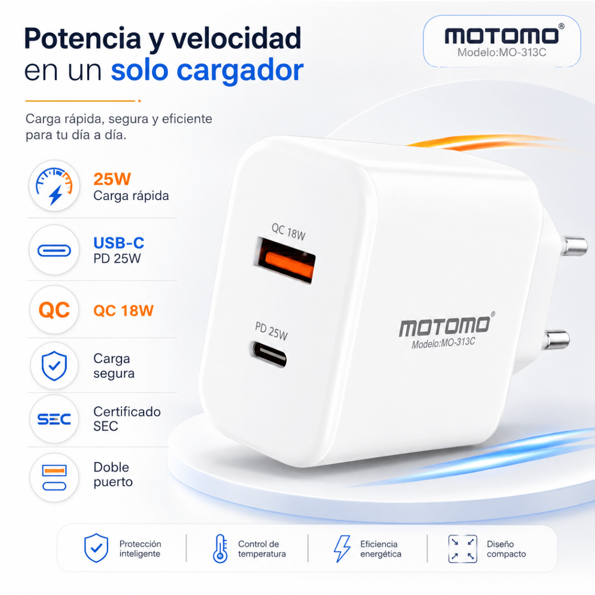 Cargador MO-313C Sin Cable5