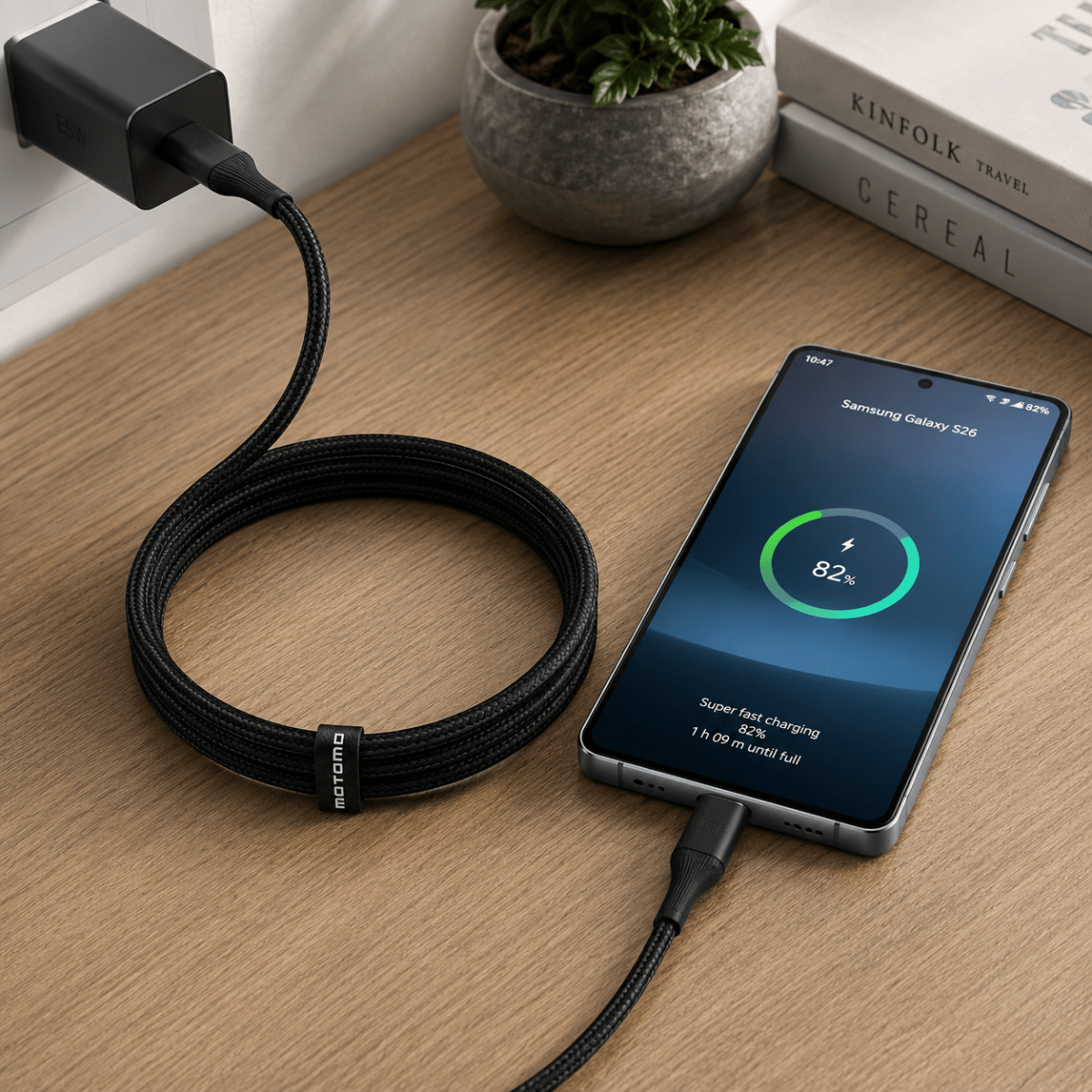 Cable Carga Rápida Motomo PD-Ultra 100W USB-C a USB-C4
