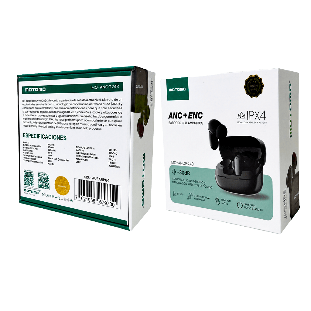 Audífonos Inalámbrico MO-ANCG243 ANC+ENC IPX45