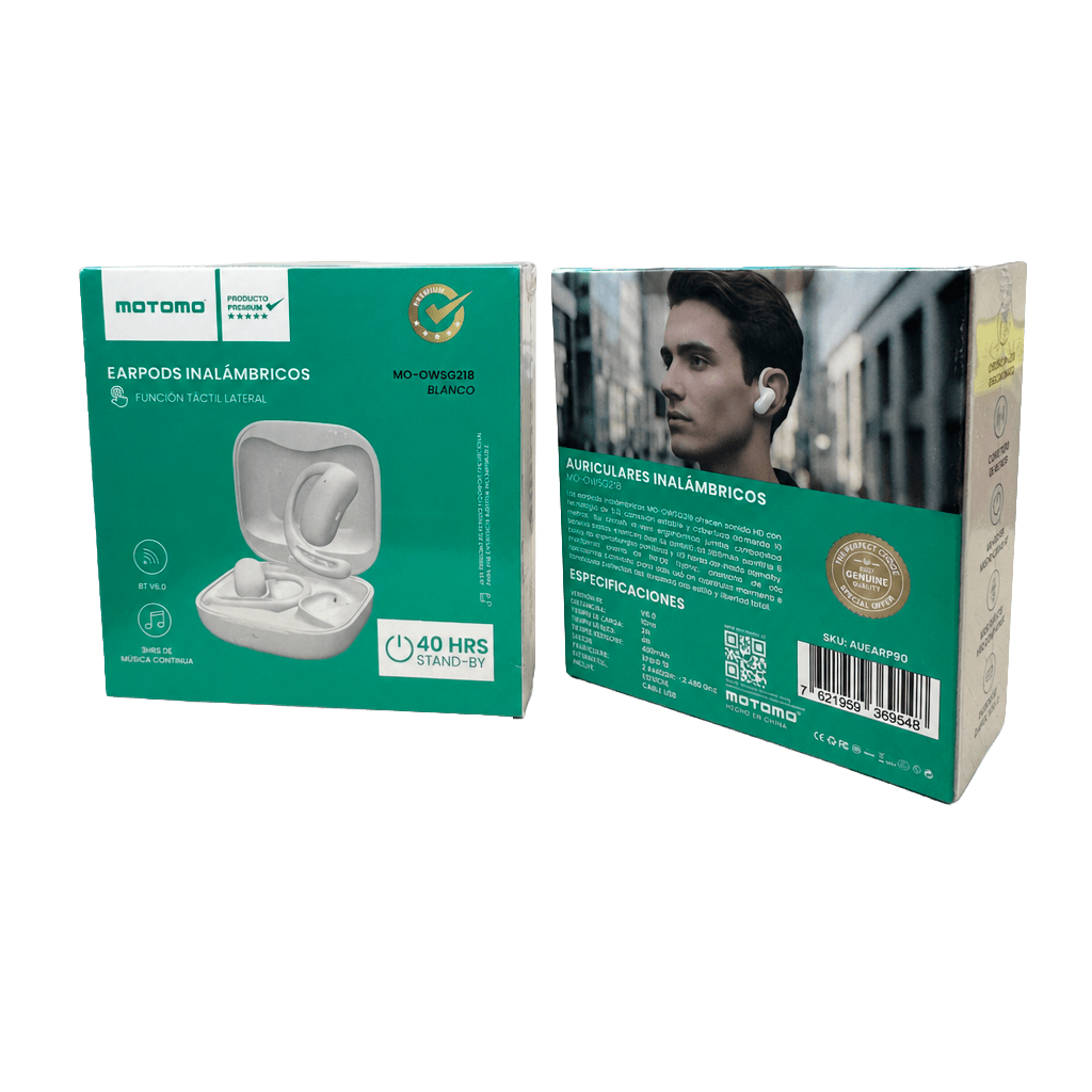 Audífonos Inalámbricos MO-OWSG218 TWS Blanco5