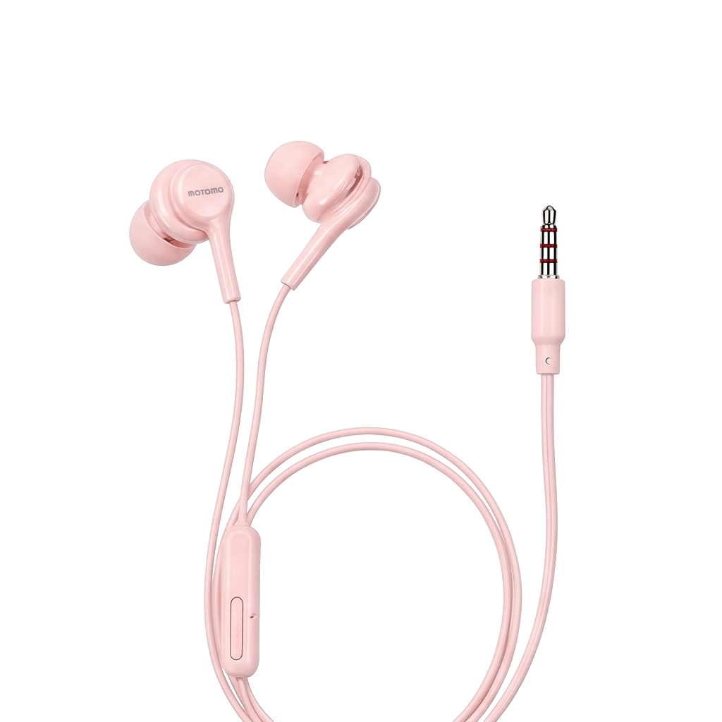 Audífonos In-ear Motomo Ph-44 Rosa Control Volumen3