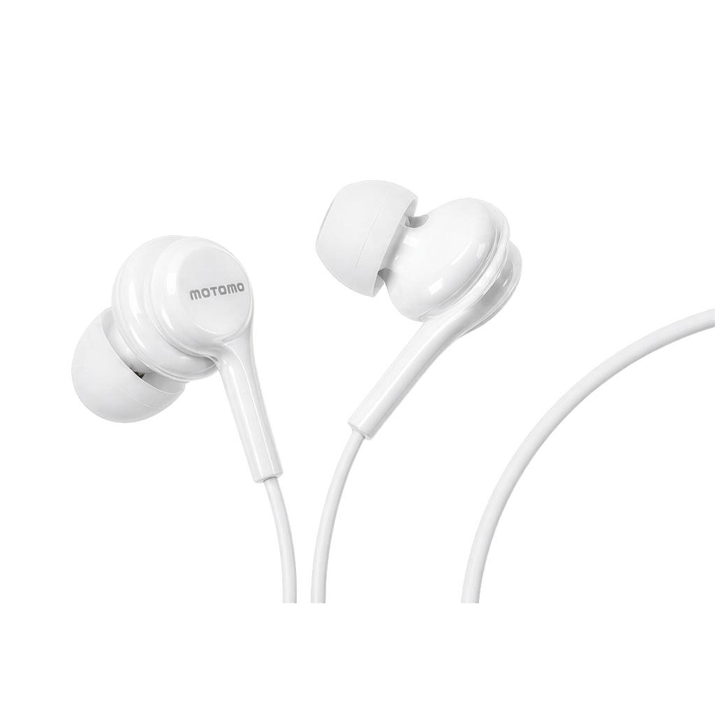 Audífonos In-ear Motomo Ph-44 Blanco Control Volumen4
