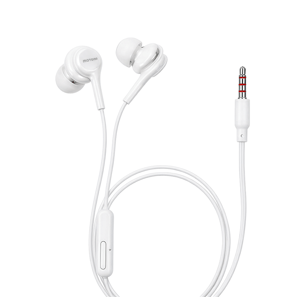 Audífonos In-ear Motomo Ph-44 Blanco Control Volumen3