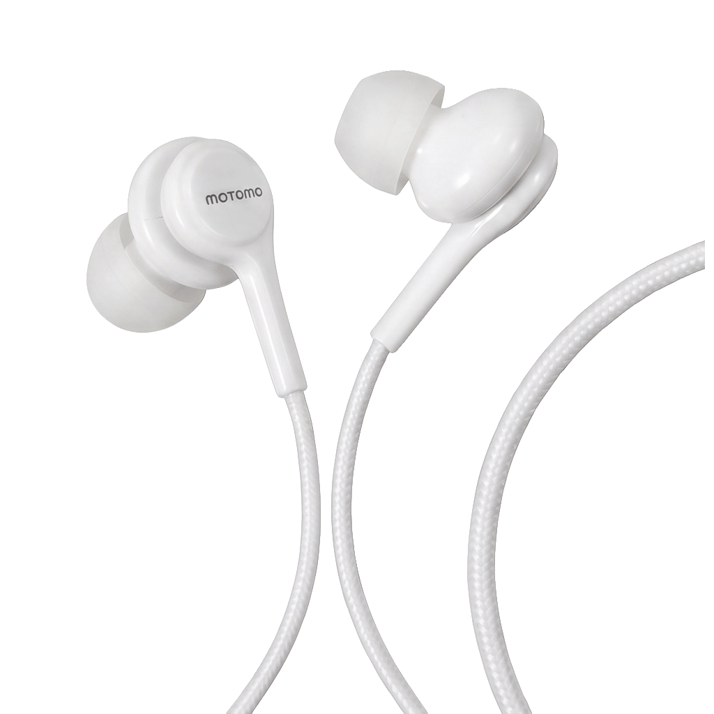 Audífono In-Ear Tipo-C Micrófono Trenzado Blanco2
