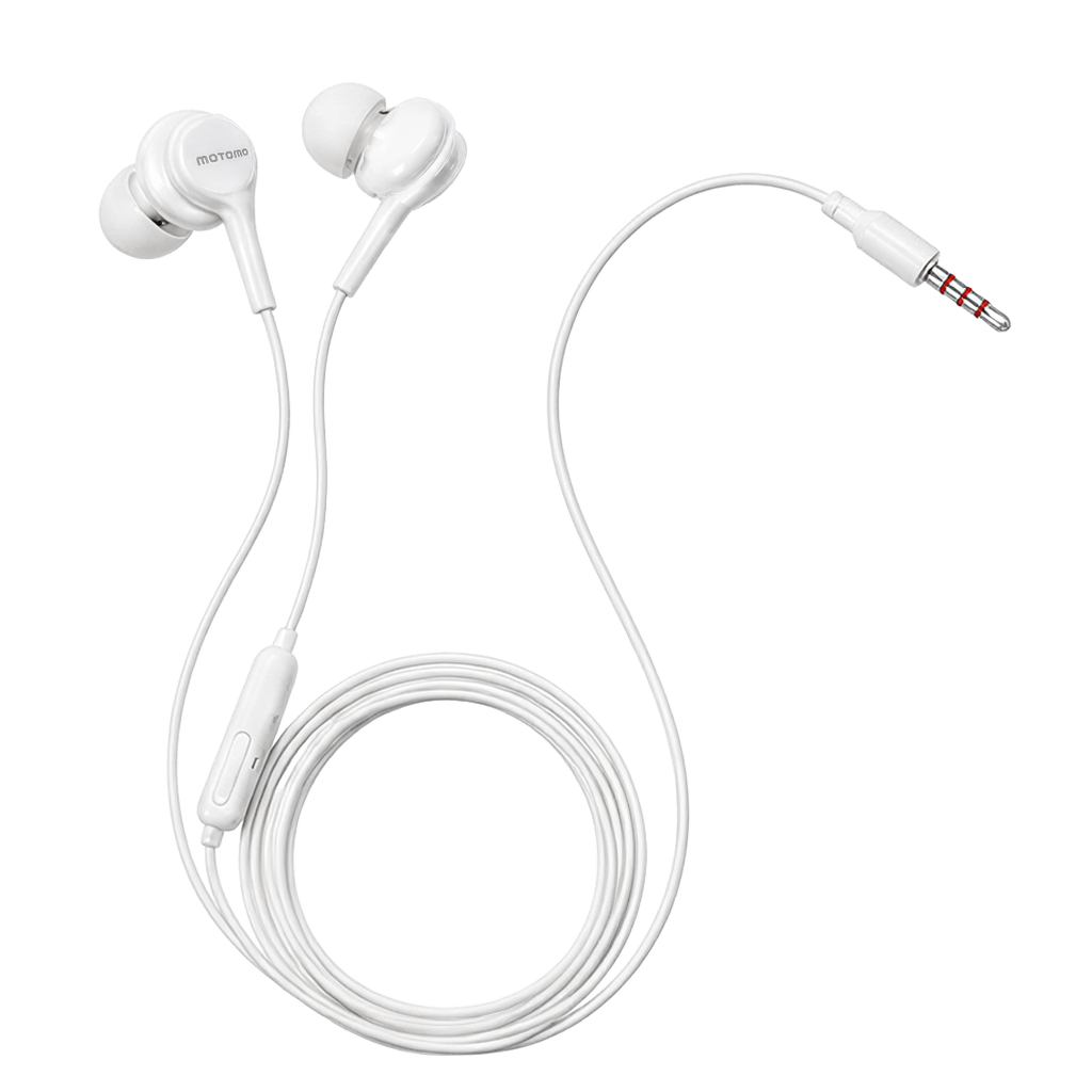 Audífonos In-ear Motomo Ph-44 Blanco Control Volumen2