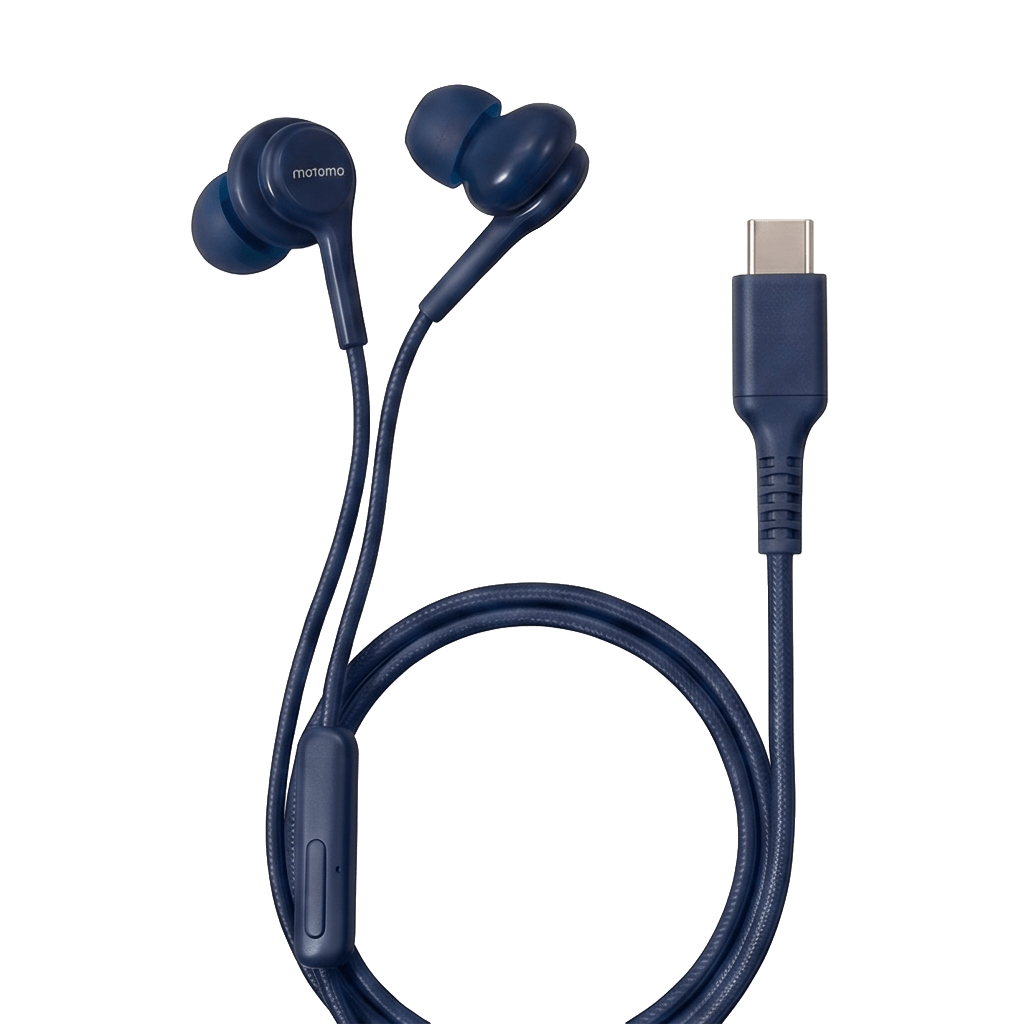 Audífono In-Ear Tipo-C Micrófono Trenzado Azul2